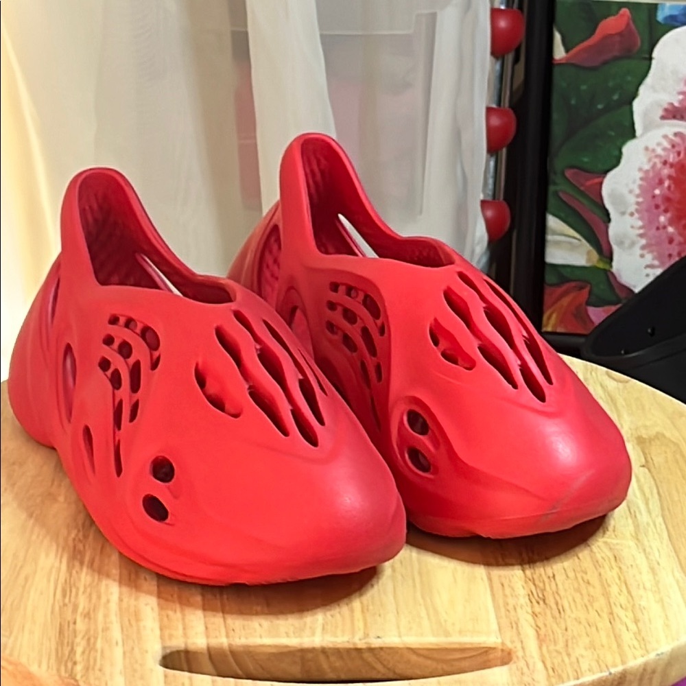 Yeezy Red Sandals